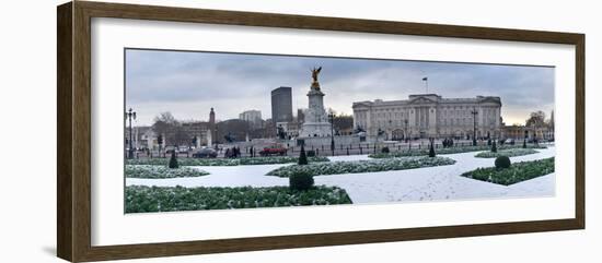 Buckingham Palace in Winter, City of Westminster, London, England-null-Framed Photographic Print