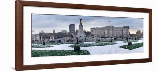 Buckingham Palace in Winter, City of Westminster, London, England-null-Framed Photographic Print