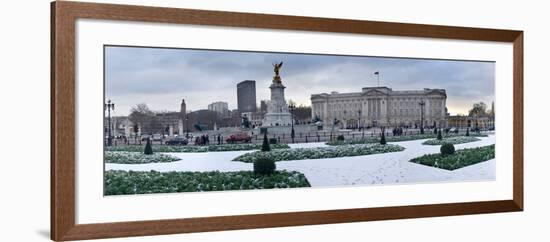 Buckingham Palace in Winter, City of Westminster, London, England-null-Framed Photographic Print