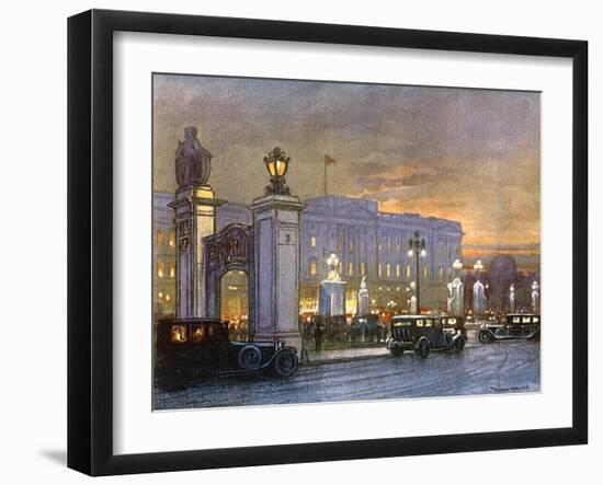 Buckingham Palace, Night-Donald Maxwell-Framed Art Print