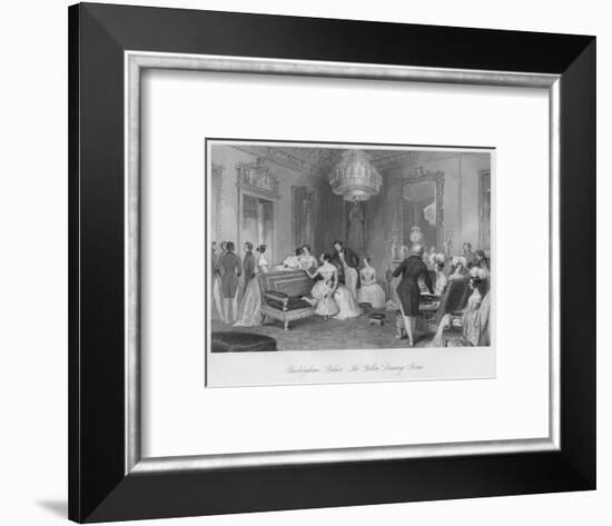 'Buckingham Palace. The Yellow Drawing Room', c1841-Henry Melville-Framed Giclee Print