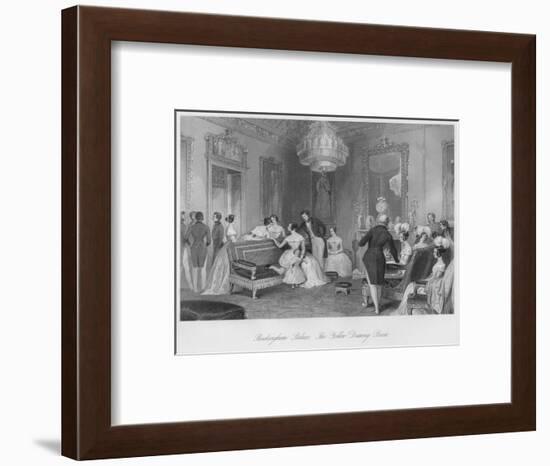 'Buckingham Palace. The Yellow Drawing Room', c1841-Henry Melville-Framed Giclee Print