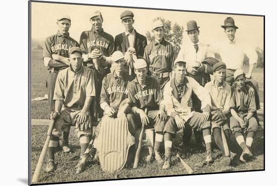 Bucklin Baseball Team Picture-null-Mounted Art Print