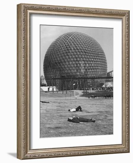 Buckminster Fuller's Geodesic Dome for Us Pavilion at Expo 67-Michael Rougier-Framed Photographic Print