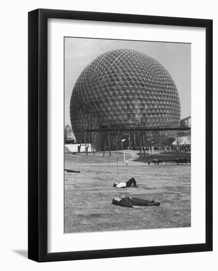 Buckminster Fuller's Geodesic Dome for Us Pavilion at Expo 67-Michael Rougier-Framed Photographic Print