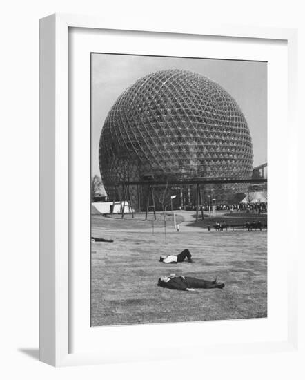 Buckminster Fuller's Geodesic Dome for Us Pavilion at Expo 67-Michael Rougier-Framed Photographic Print