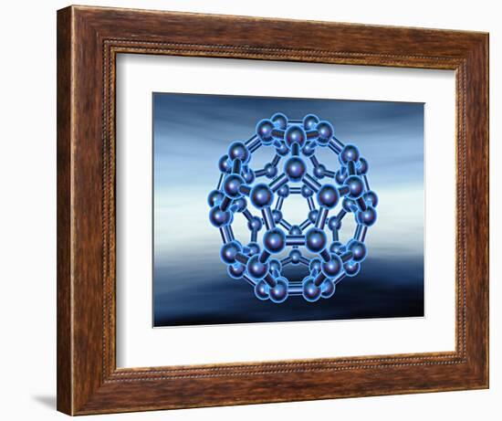 Buckyball also known as Fullerene or Buckminsterfullerene-Matthias Kulka-Framed Giclee Print