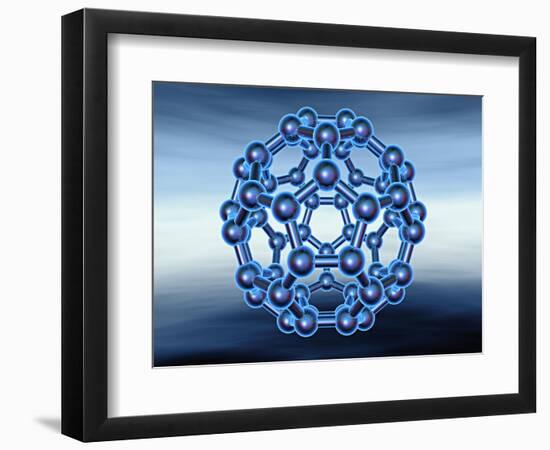 Buckyball also known as Fullerene or Buckminsterfullerene-Matthias Kulka-Framed Giclee Print