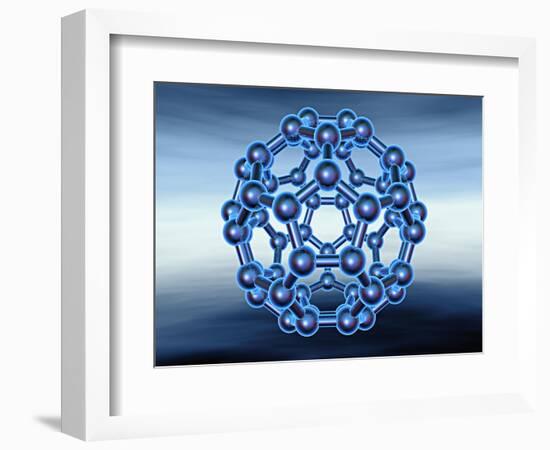 Buckyball also known as Fullerene or Buckminsterfullerene-Matthias Kulka-Framed Giclee Print