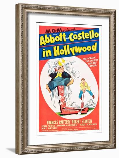 Bud Abbott and Lou Costello in Hollywood-null-Framed Art Print