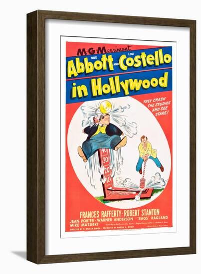 Bud Abbott and Lou Costello in Hollywood-null-Framed Art Print