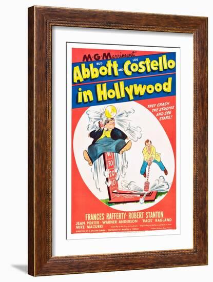 Bud Abbott and Lou Costello in Hollywood-null-Framed Art Print