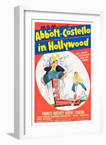 Bud Abbott and Lou Costello in Hollywood-null-Framed Art Print