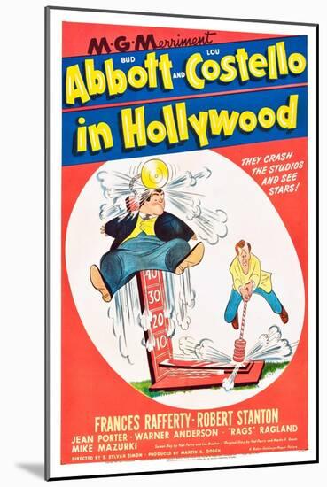 Bud Abbott and Lou Costello in Hollywood-null-Mounted Art Print