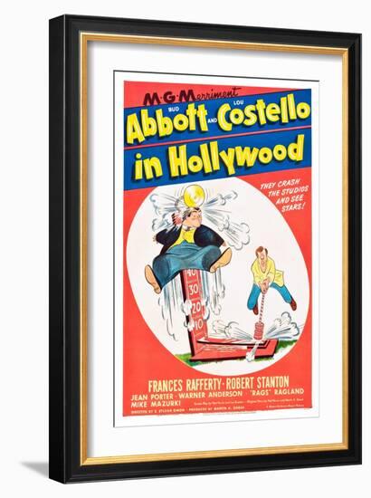 Bud Abbott and Lou Costello in Hollywood-null-Framed Art Print