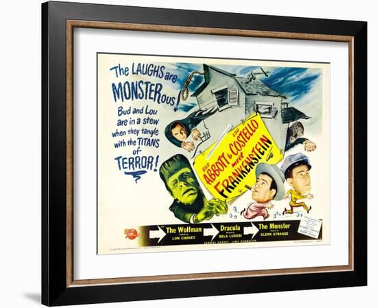 Bud Abbott Lou Costello Meet Frankenstein, 1948-null-Framed Art Print