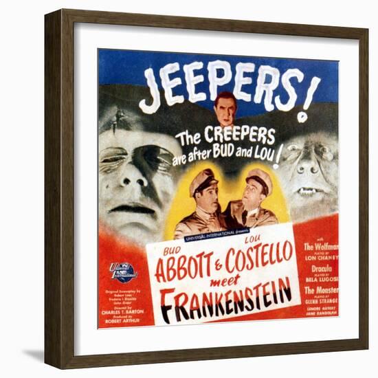 Bud Abbott & Lou Costello Meet Frankenstein, 1948-null-Framed Premium Giclee Print