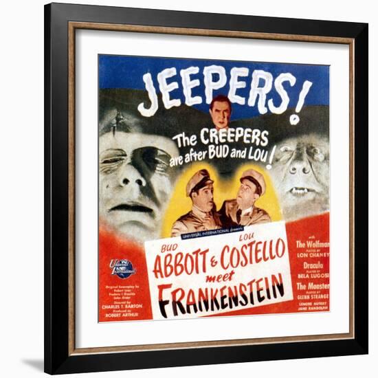 Bud Abbott & Lou Costello Meet Frankenstein, 1948-null-Framed Premium Giclee Print