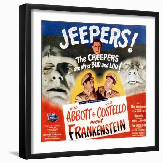 Bud Abbott & Lou Costello Meet Frankenstein, 1948-null-Framed Premium Giclee Print