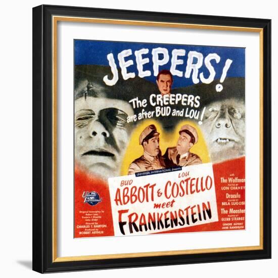 Bud Abbott & Lou Costello Meet Frankenstein, 1948-null-Framed Premium Giclee Print