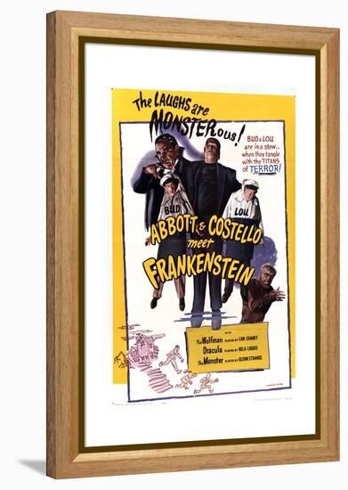 Bud Abbott Lou Costello Meet Frankenstein-null-Framed Stretched Canvas