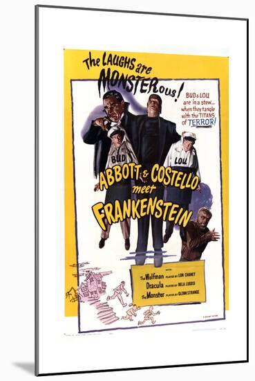 Bud Abbott Lou Costello Meet Frankenstein-null-Mounted Art Print