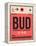 BUD Budapest Luggage Tag I-NaxArt-Framed Stretched Canvas