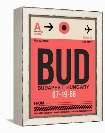 BUD Budapest Luggage Tag I-NaxArt-Framed Stretched Canvas