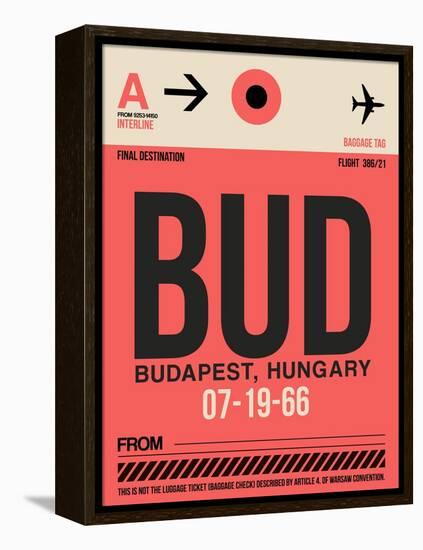 BUD Budapest Luggage Tag I-NaxArt-Framed Stretched Canvas