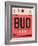 BUD Budapest Luggage Tag I-NaxArt-Framed Art Print