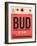 BUD Budapest Luggage Tag I-NaxArt-Framed Art Print