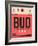 BUD Budapest Luggage Tag I-NaxArt-Framed Art Print