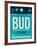 BUD Budapest Luggage Tag II-NaxArt-Framed Art Print