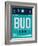 BUD Budapest Luggage Tag II-NaxArt-Framed Art Print