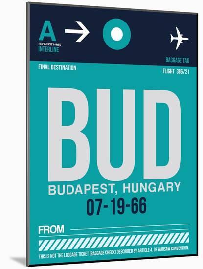 BUD Budapest Luggage Tag II-NaxArt-Mounted Art Print