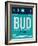 BUD Budapest Luggage Tag II-NaxArt-Framed Art Print