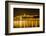 Buda Castle. Chain Bridge. Nightscape. Danube River Surroundings. Budapest. Hungary-Tom Norring-Framed Photographic Print