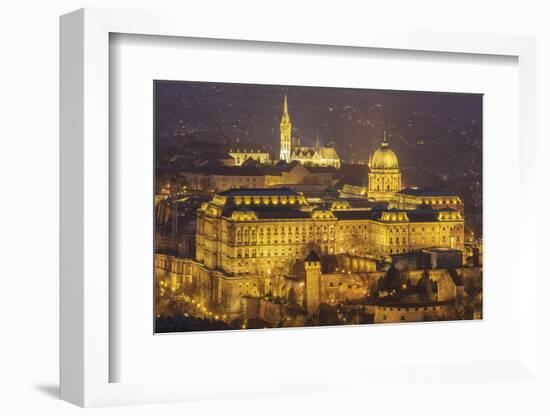 Buda Castle, the historic seat of the Hungarian kings in Budapest, Hungary-Julian Elliott-Framed Photographic Print