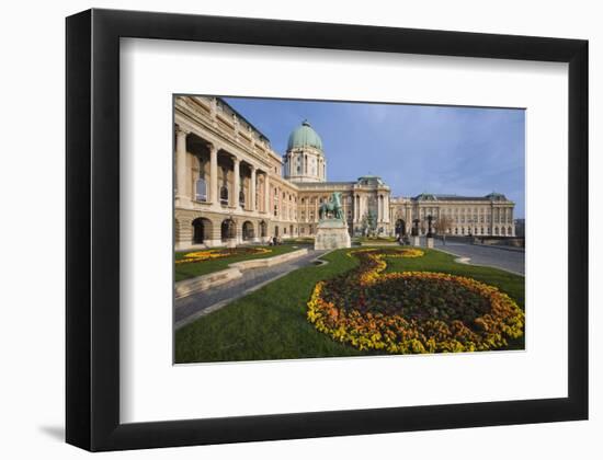 Buda castle with park, Budapest, Hungary-null-Framed Art Print