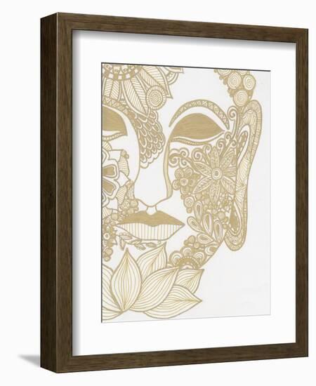 Budahh Head Gold-Pam Varacek-Framed Premium Giclee Print