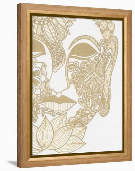 Budahh Head Gold-Pam Varacek-Framed Stretched Canvas