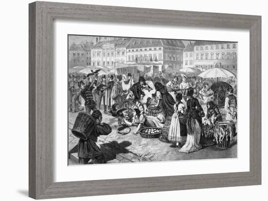 Budapest Poultry Market-L von Elliott-Framed Art Print