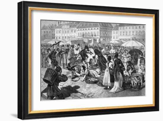 Budapest Poultry Market-L von Elliott-Framed Art Print