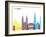 Budapest Skyline Pop-paulrommer-Framed Art Print