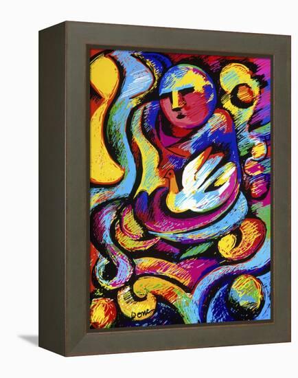 Buddha and Dove-Diana Ong-Framed Premier Image Canvas