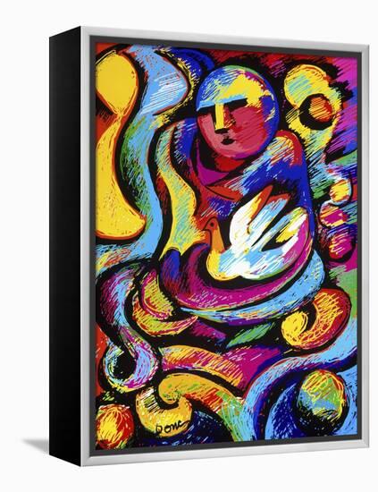 Buddha and Dove-Diana Ong-Framed Premier Image Canvas
