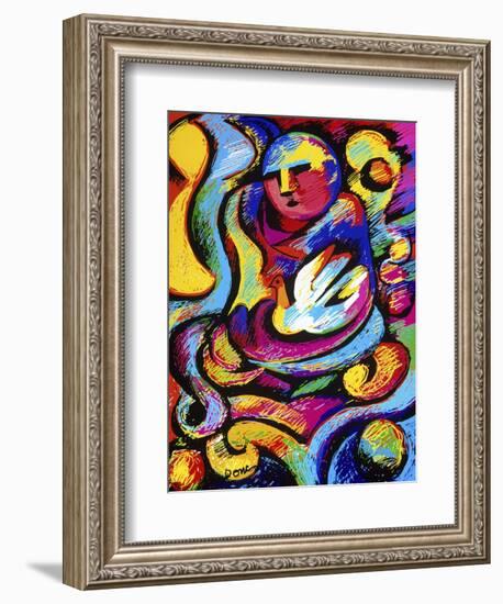 Buddha and Dove-Diana Ong-Framed Giclee Print