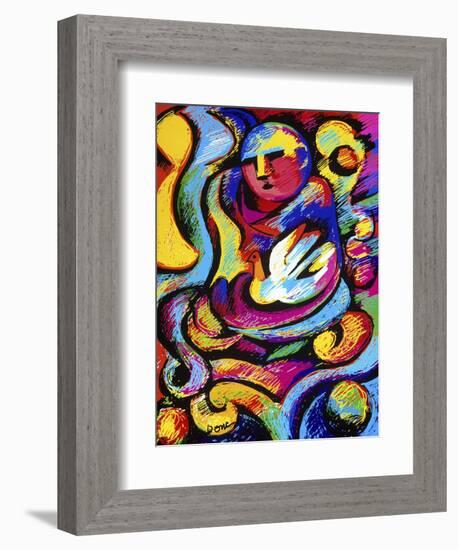 Buddha and Dove-Diana Ong-Framed Giclee Print