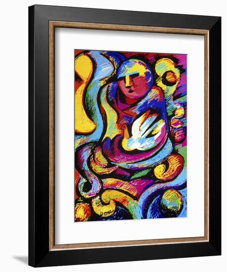 Buddha and Dove-Diana Ong-Framed Giclee Print