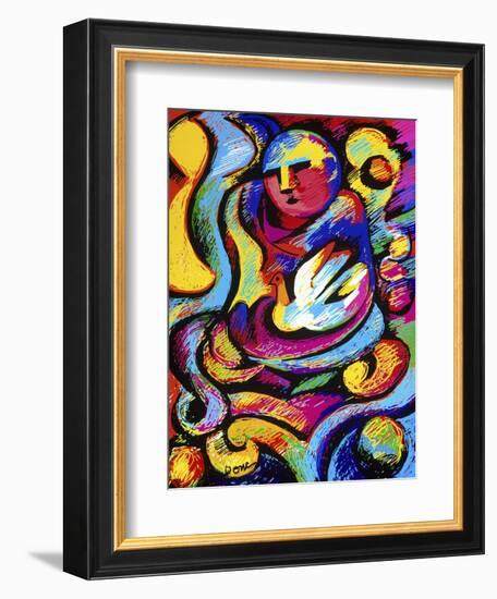 Buddha and Dove-Diana Ong-Framed Giclee Print